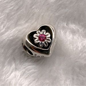 LTD Edition Chamilia Sterling & Swarovski Love Blooms Heart Charm